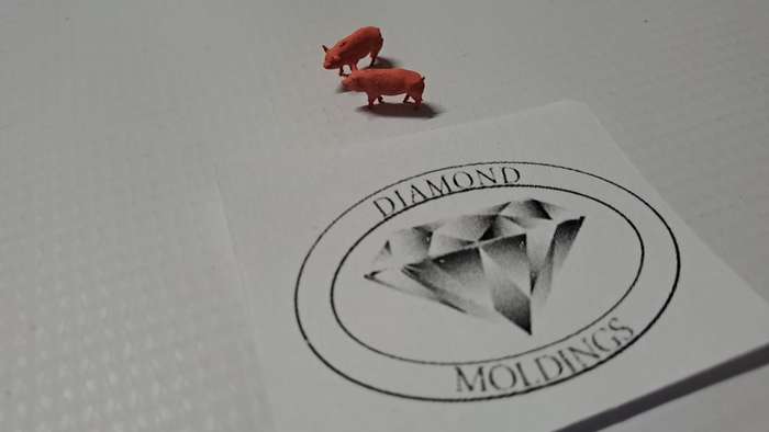 Model Trains 1:87 HO - Animals - Pigs (x2)