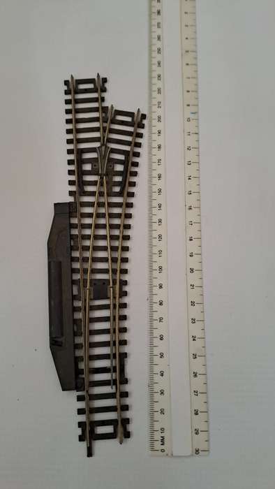 Model Trains HO Roco 1 x Points. Manual, no motor.