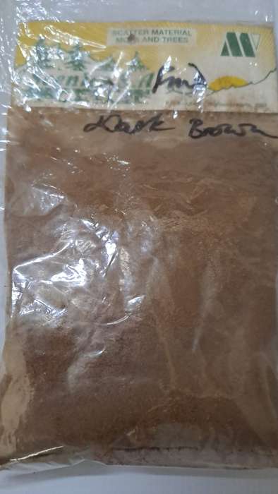 Model Trains HO 1 x Scatter Material - Very Fine - Dark Brown.
