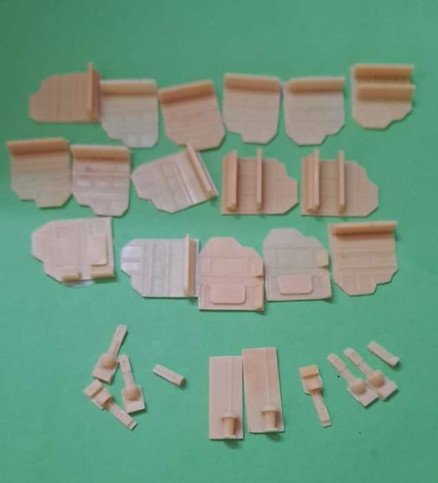 Model Trains 1:87 HO 1 x Interior detail kit to fit both C27 & C16 Coaches. SAR Wooden Bodies