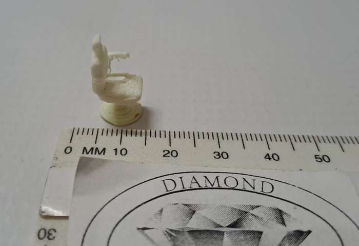 Model Trains 1:87 HO - Barber Chair - 10mm x 12mm x 20mm