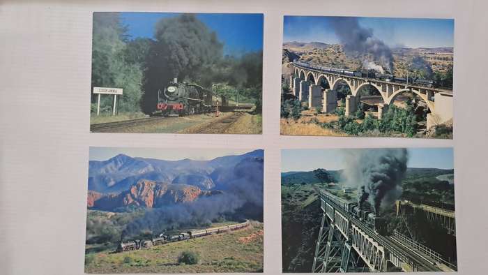 Trains Postcards 4 x Steam Lot.1 Postcards are all unused and new.