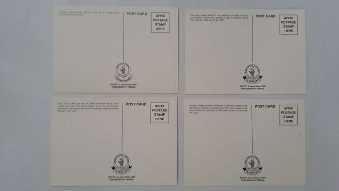 Trains Postcards 4 x Steam Lot.1 Postcards are all unused and new.