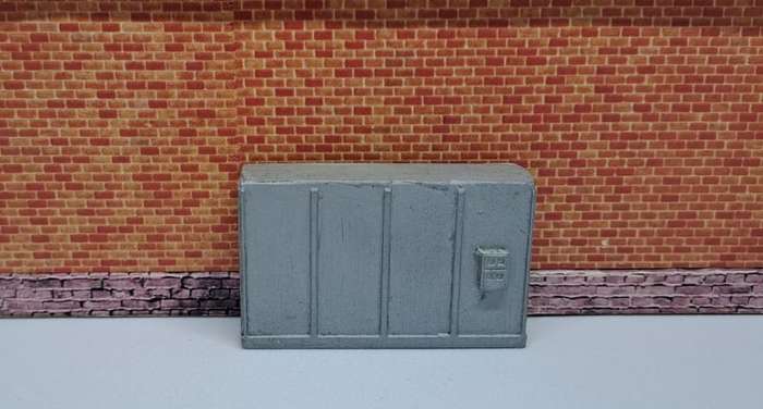 Model Trains HO 1 x Electrical Box Long - 42mm x 12mm x 25mm