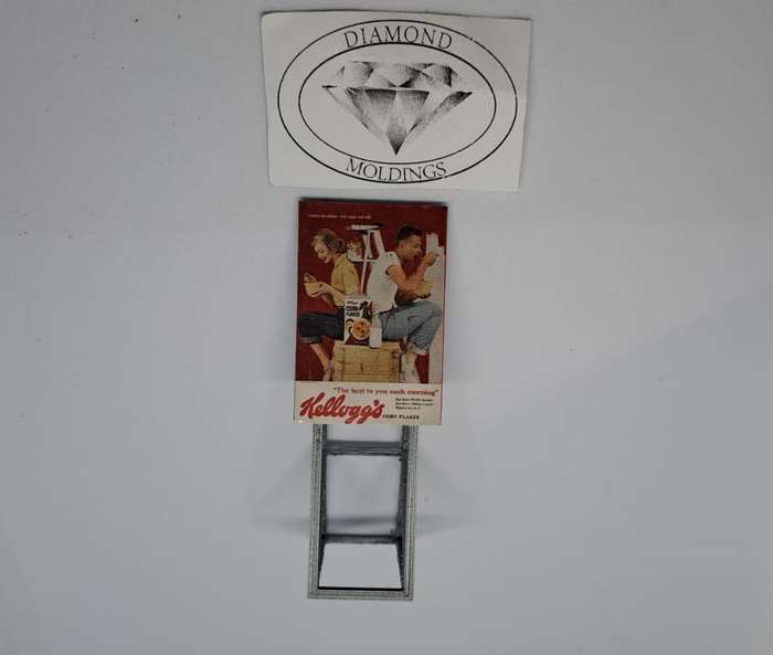 Model Trains HO 1 x Billboard 1960 + Kellogg's - 30mm x 41mm x 82mm