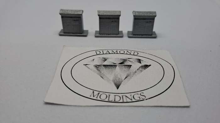 Model Trains HO 1 x Elect. Boxes (Pack of 3) - 15mm x 6mm x 14mm
