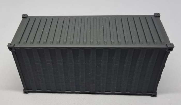 Model Trains HO-Scale 1 x 3D Printed Container. 70 x 27 x 32mm