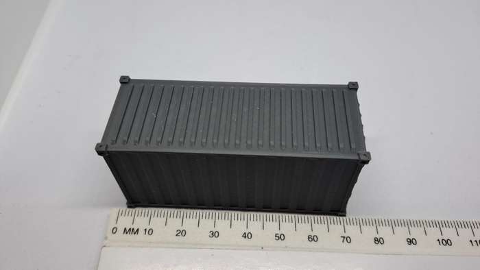 Model Trains HO-Scale 1 x 3D Printed Container. 70 x 27 x 32mm