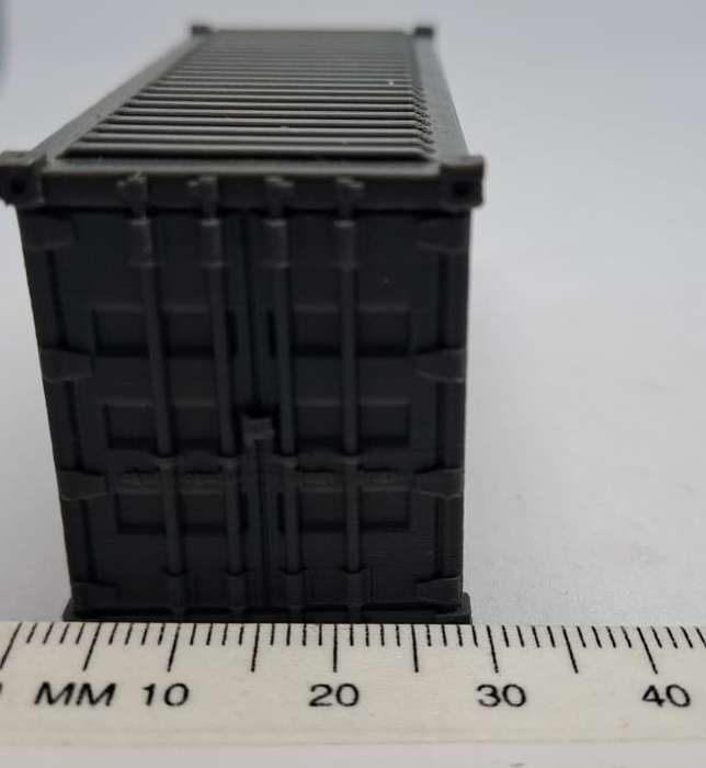 Model Trains HO-Scale 1 x 3D Printed Container. 70 x 27 x 32mm