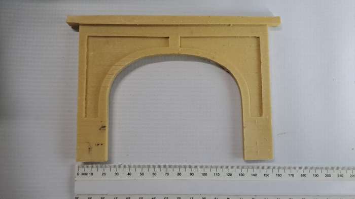 Model Trains HO-Scale 1 x Resin double tunnel entrance. See pics. 155 x 115mm
