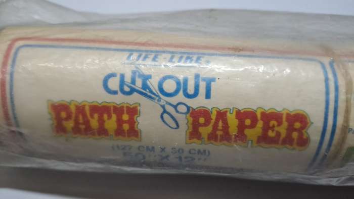 Model Trains HO-Scale 1 x Bag with Life Like cut out Path Paper. See pics. 127 x 30cm