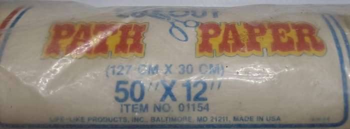 Model Trains HO-Scale 1 x Bag with Life Like cut out Path Paper. See pics. 127 x 30cm