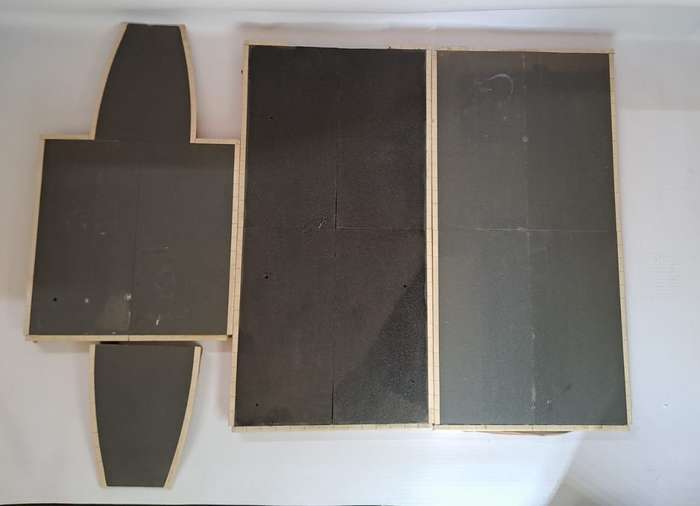 Model Trains HO Scale 1 x Railway Station platform (wide). See pics.  1090mm x 170mm x 18mm