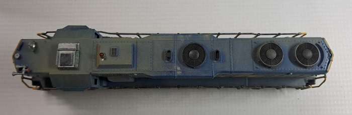 Model Trains H0 Scale - Atlas Santa Fe GP38 Diesel with Kadee couplers. Detailed & Weathered