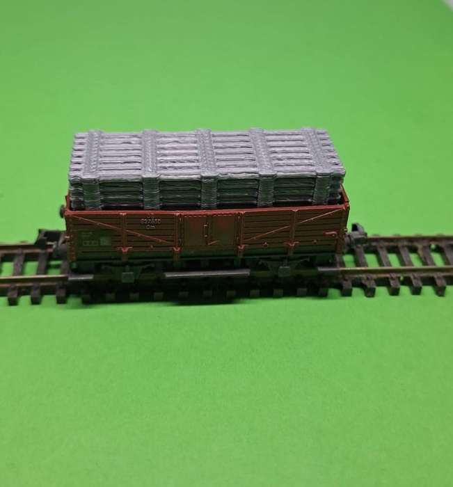 Model Trains N Scale - Pipe Load - Pipe Bundle (x56) Atlas (x1) - 45mm x 15mm x 13mm
