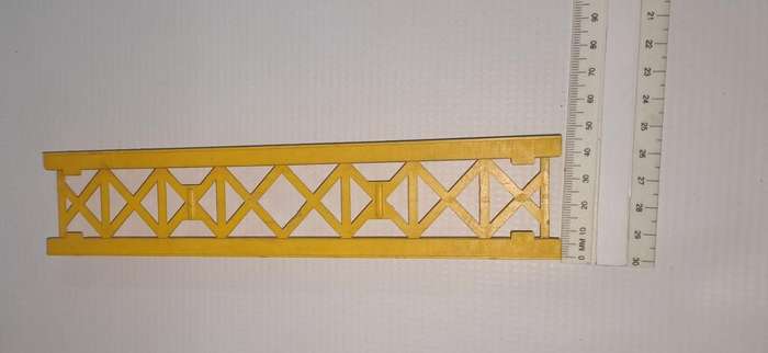 Model Trains HO 1 x Straight flat bridge. (Plastic, see Pic's)
