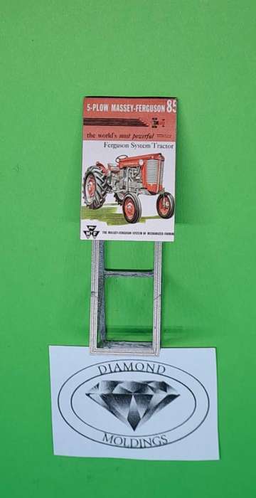 Model Trains HO 1 x Billboard 1960 + Massey Furguson 85 - 30mm x 41mm x 82mm