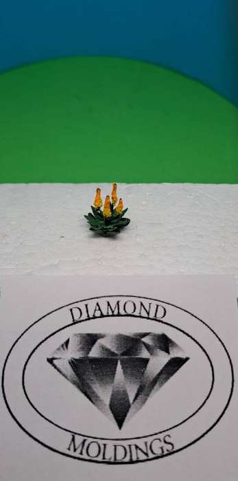Model Trains HO - 1 x Aloe type 1 (yellow) - 13 diameter x 15mm