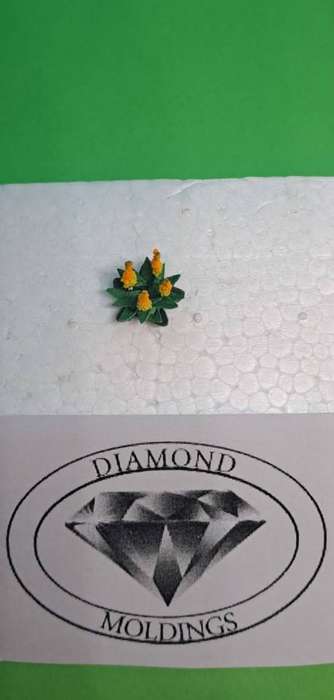 Model Trains HO - 1 x Aloe type 1 (yellow) - 13 diameter x 15mm