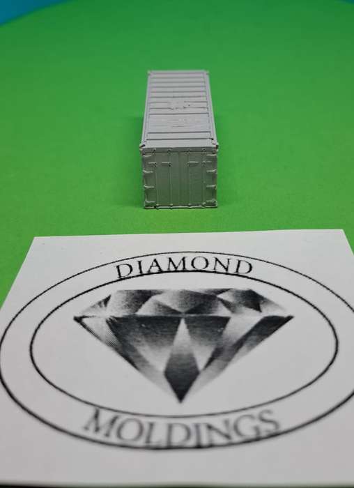 Model Trains N Scale - Container Load - Small Container (Grey) - 38mm x 16mm x 17mm