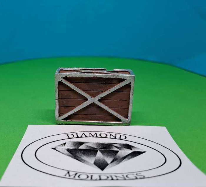 Model Trains HO - Freight Crates - Big Thin Crate x 1 - 34mm x 11mm x 23mm