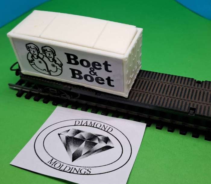 Model Trains HO 1 x Boet & Boet Container Load - 68mm x 27mm x 29mm
