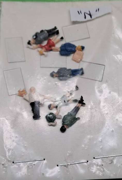 Model Trains N-Scale 1 x Bag Figures x7