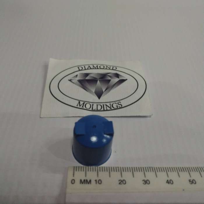 Model Trains HO - 1 x Recycling Bin Blue (Tins & Cans) - 18mm Diameter x 16mm