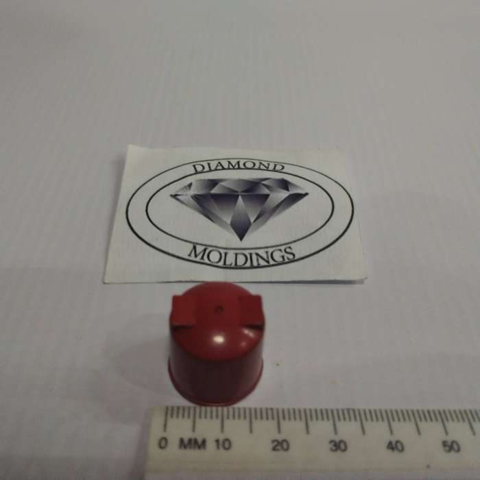 Model Trains HO - 1 x Recycling Bin Red (Hazardous Wast) - 18mm Diameter x 16mm