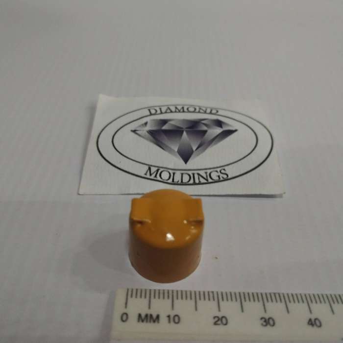 Model Trains HO - 1 x Recycling Bin Orange (Plastic) - 18mm Diameter x 16mm