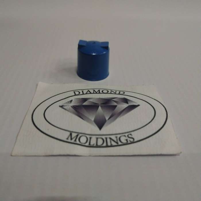 Model Trains HO - 1 x Recycling Bin Blue (Tins & Cans) - 18mm Diameter x 16mm