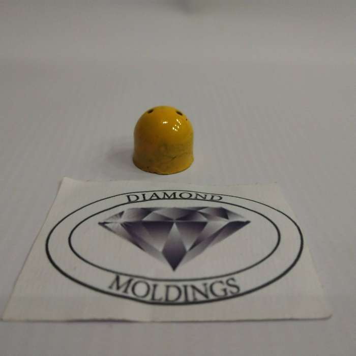 Model Trains HO - 1 x Recycling Bin Yellow (Glass) - 18mm Diameter x 16mm