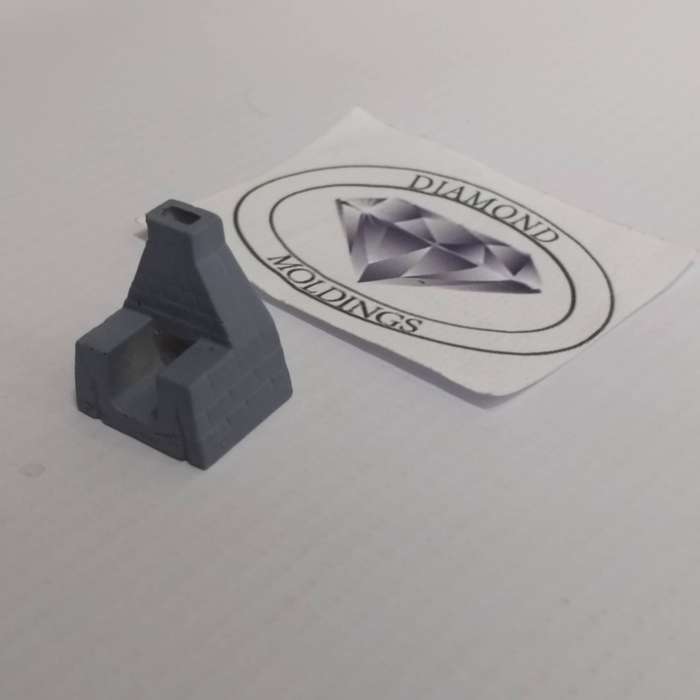 Model Trains HO - 1 x Fireplace Indoors - 19mm x 15mm x 23mm