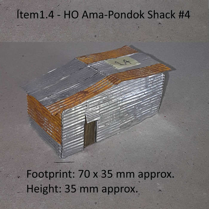 Model Trains HO 1 x Ama-Pandok Corrugated Iron Shack.
