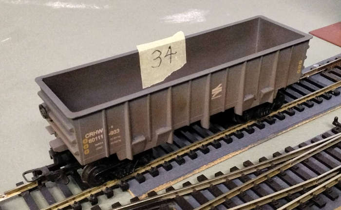 Model Trains HO 1 x Frateschi SAR Coal Wagon, with metal wheels & Lima couplers. Unboxed, Weathered.