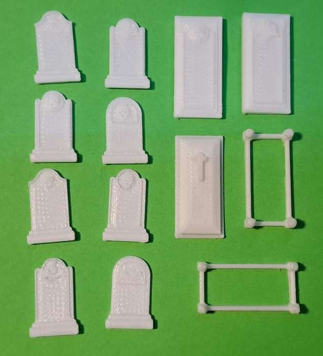 Model Trains 1:87 HO - Funeral set 2 (x13 pieces)