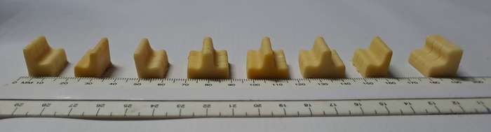 Model Trains HO 1 x Set of Seats that you can build your train interior (x8) (Unpainted)