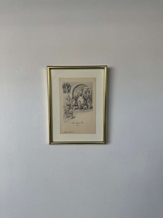Framed Criterion Restaurant Memorabilia Vintage, New Years Eve 1918 - Finished Size 24.5cm x 32.5cm