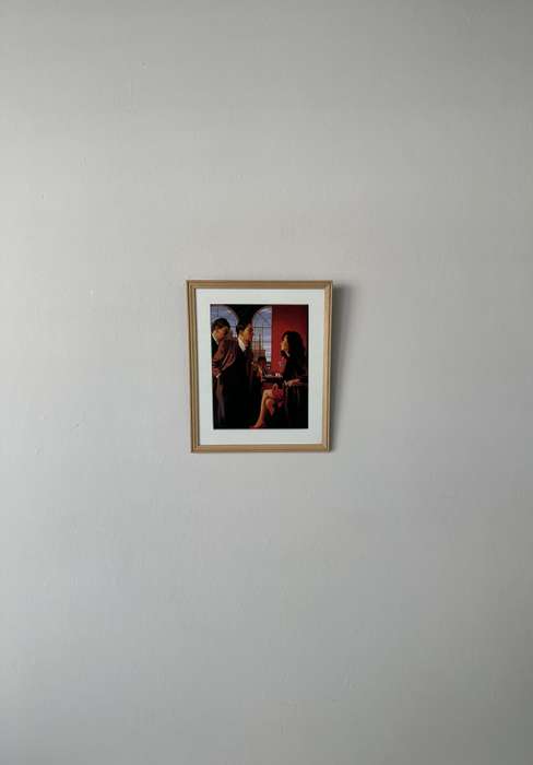 Framed Jack Vettriano, Lovers and Other Strangers - Finished Size 22cm x 26.5cm