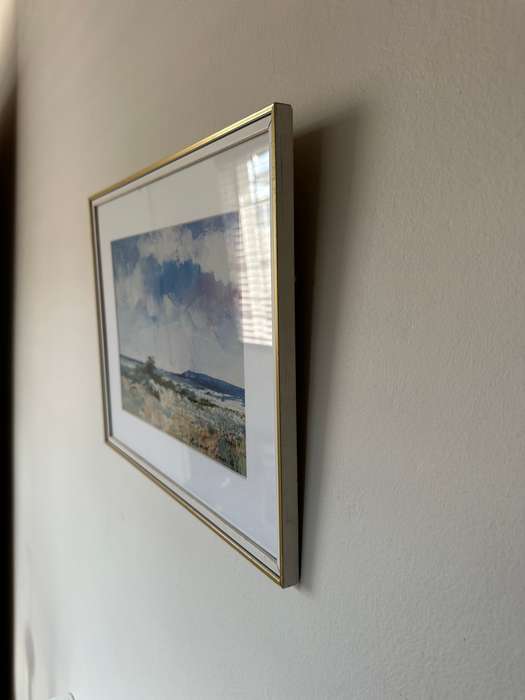 Framed Richard Rennie Print, Seaside - Finished Size 39.5cm x 31.5cm