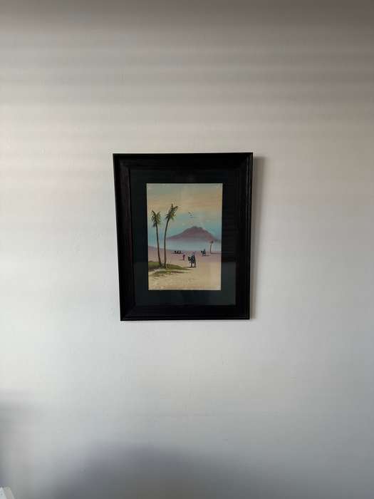 Framed Giovanni Monti 1765-1825 Original Watercolor, Camel Caravan - Finished Size 43cm x 53.5cm