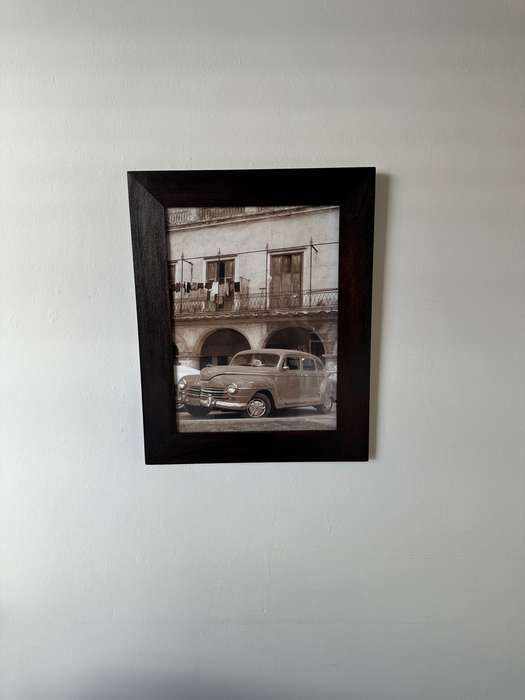 Framed Sepia Print, Cuban Dodge - Finished Size 39.5cm x 49.5cm