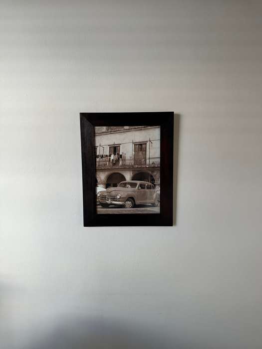 Framed Sepia Print, Cuban Dodge - Finished Size 39.5cm x 49.5cm