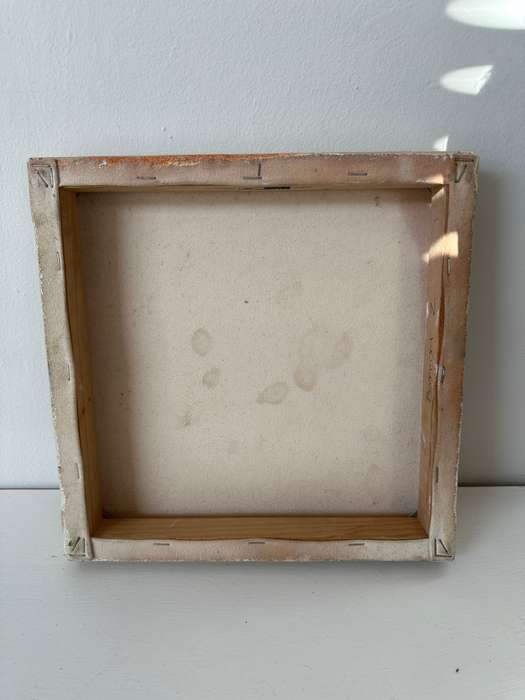 Original Artwork on Stretch Canvas, Cream - Finished Size 30.5cm x 30.5cm (Depth 4.5cm)