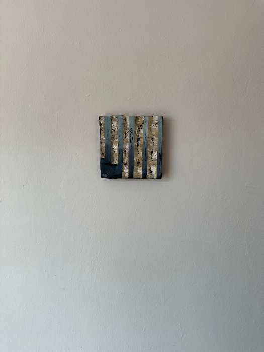 Original Artwork Stretched on Canvas - Ingi, Birch Trees - Finished Size 15cm x 15cm (Depth 3cm)