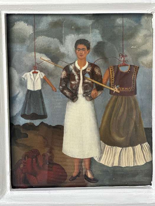 Framed Frida Kahlo Print, Memory The Heart - Finished Size 41cm x 46.5cm