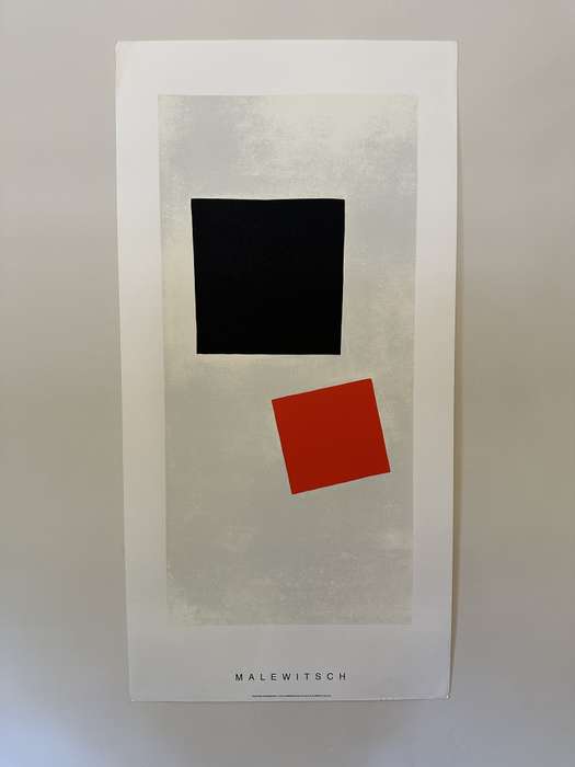 Silkscreen Print - Malewitsch, Peinture Suprematiste - Size 100cm x 50cm
