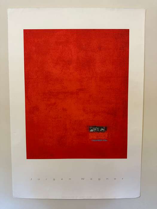 Silkscreen Print - Jurgen Wegner, Untitled - Size 100cm x 70cm