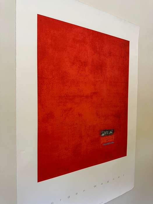 Silkscreen Print - Jurgen Wegner, Untitled - Size 100cm x 70cm