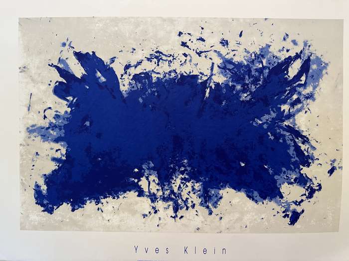 Silkscreen Print - Yves Klein, Hommage A Tennessee Williams - Size 100cm x 70cm